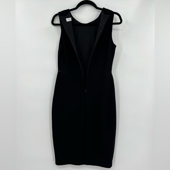 Bailey44 Sheath Midi Dress Sleeveless Cut Outs Zipper Lined Black Size Medium - Picture 8 of 11